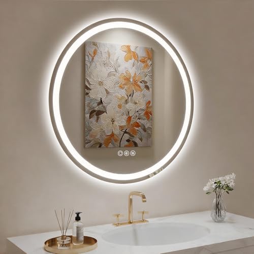 LOVESPEJO 30" Round LED Bathroom Mirror by LOVESPEJO
