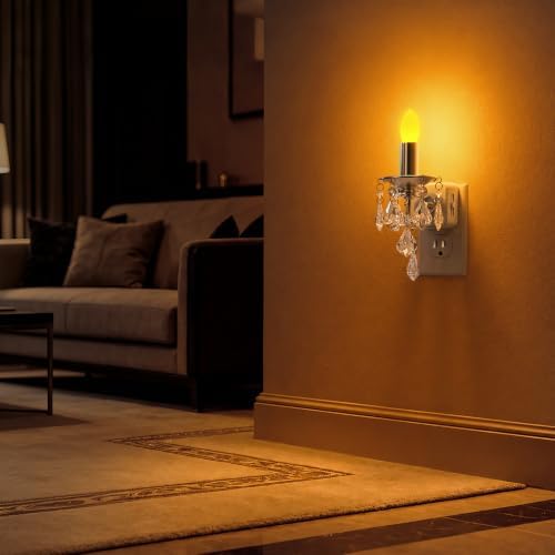 Briignite Chandelier Night Lights Plug into Wall, Dusk to Dawn Sensor - Image 4