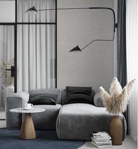 Grasscloth Peel and Stick Wallpaper Textured Contact Paper 15.7in x 196.8in - Image 4