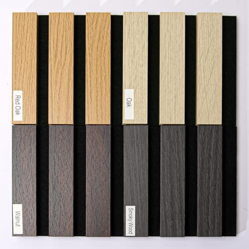 AMZDEPOT Wood Slat Wall Panels, 4 Pack Sample 48"×24" Sound Absorbing - Image 3