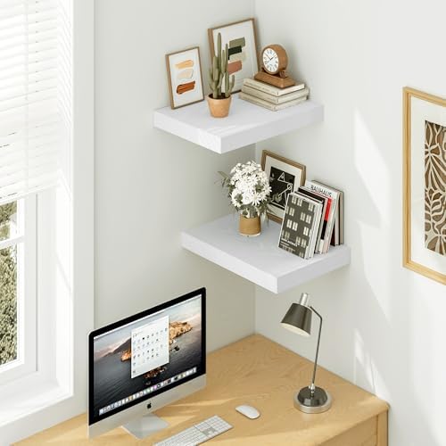 Vivelove White Floating Shelves, 16 X 12 Inches - Image 2