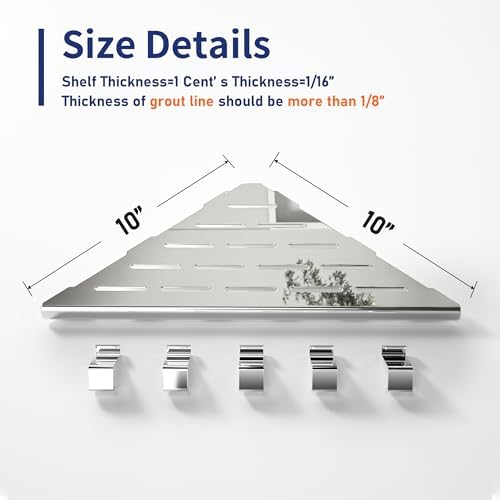 10‘’ Corner Shower Shelf - Image 2