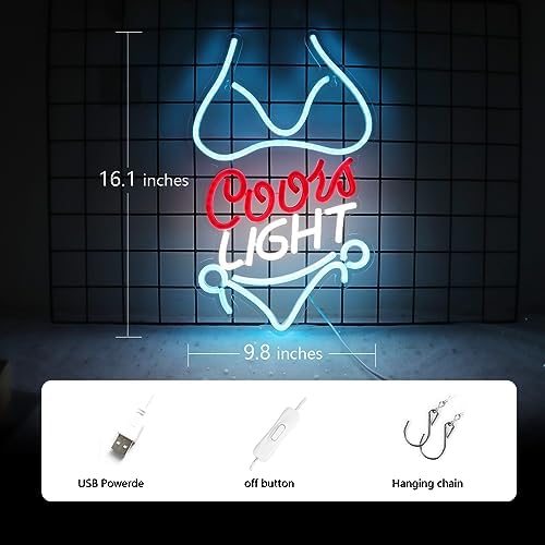 Bikini Crs LIGHT Neon Signs for Wall Decor Neon Lights for Business Led Signs - Image 3