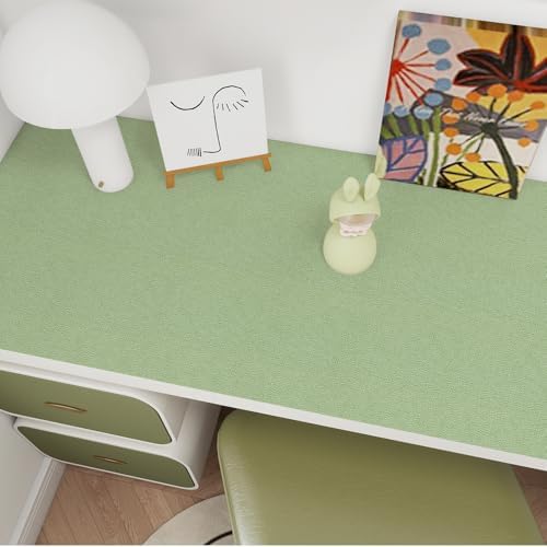Grasscloth Peel and Stick Wallpaper Green Textured Contact Paper, Countertop - Image 5