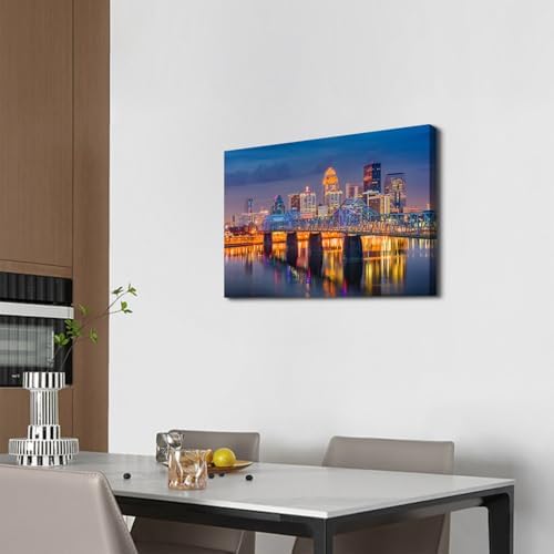 Modern USA Cityscape Canvas Wall Art - Image 5