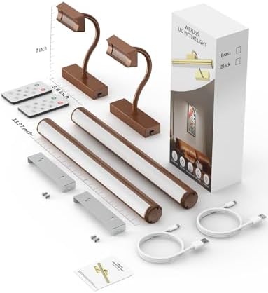 13" Wireless Picture Lights for Wall, Rechargeable Art Light - Image 7