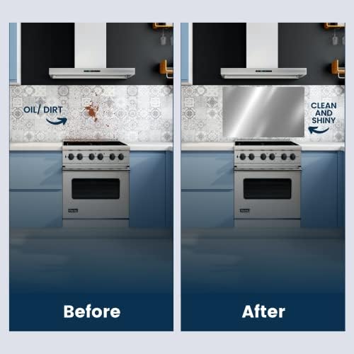 24" x 30" Reversible Metal Backsplash Matching screws | Compatible - Image 6