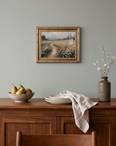 InSimSea Vintage Wildflower Wall Art, Moody Landscape Canvas Print - Image 4
