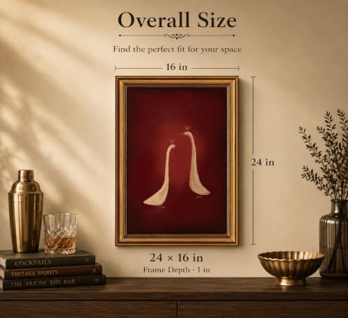 Gold Framed 3D Textured Wall Art, Minimalist Cocktail Animal Pictures Decor - Image 4