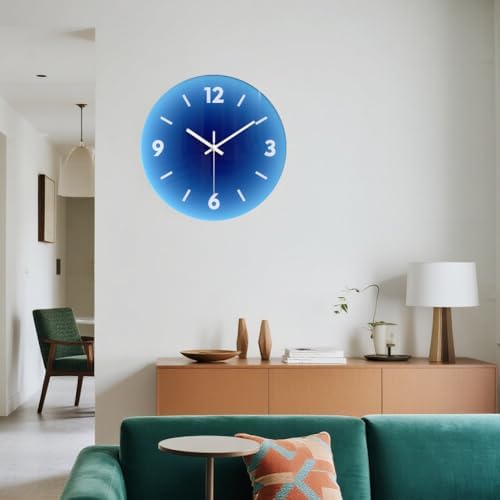 12 in Modern Wall Clock, Silent Glass Clock, Decorative Wall Clocks - Image 6