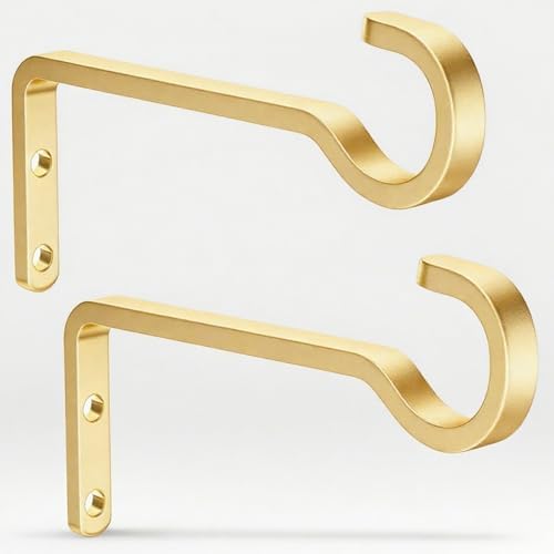6 Inch Plant Hooks for Wall, Plant Hangers Outdoor/Indoor, 2 Pack by saffruff