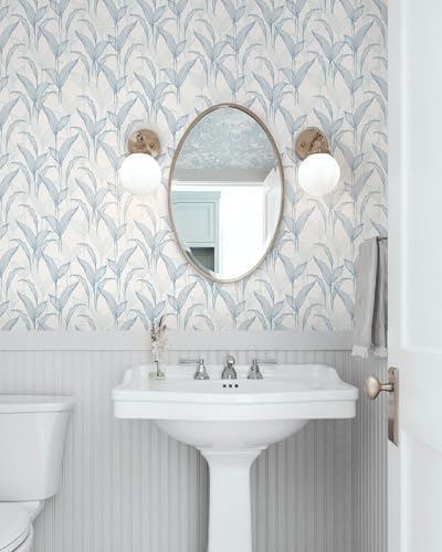 Heroad Boho Wallpaper Peel and Stick Blue Wallpaper Modern Removable Contact - Image 4