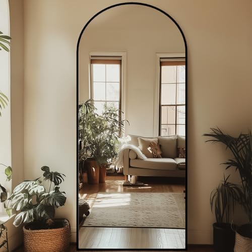 71"x32" Arched Full Length Mirror, Large Floor Mirror by Unknown