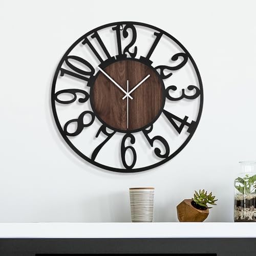 20 Inch Large Metal Wall Clock - Image 2