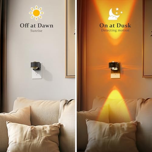 JandCase Night Lights Plug into Wall, 10-Colored Changing Night Light - Image 4