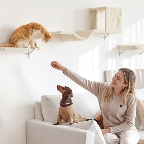 FUKUMARU Cat Wall Shelves, 4 in 1 Set - Image 4