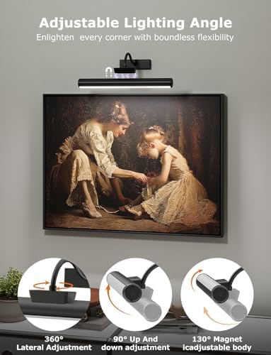 16" Wireless Picture Lights for Wall, Rechargeable Art Light - Image 4
