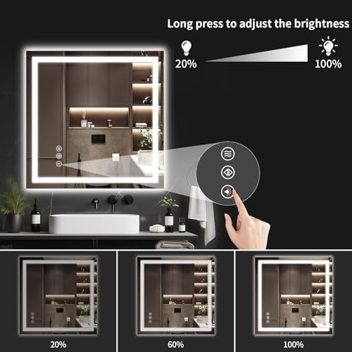 36"x36" LED Bathroom Mirror - Image 4