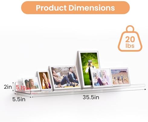 upsimples 35.5" Acrylic Shelves - Image 3