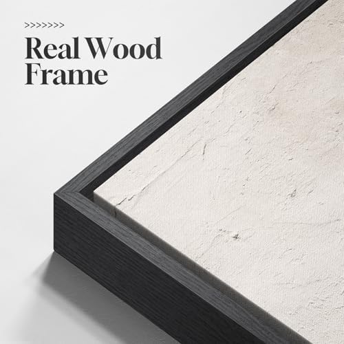 Large Framed Black and White Abstract Wall Art, 3 Piece Set, Each 24x36 In - Image 5