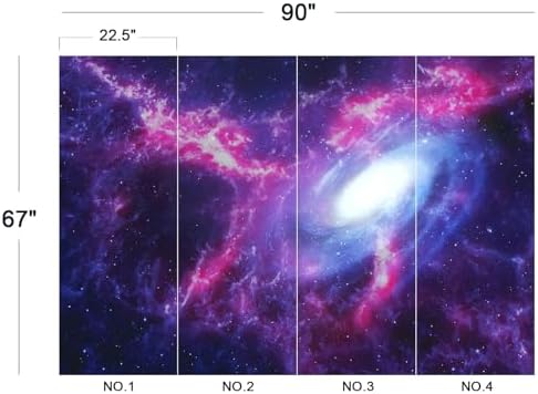 Stunning Purple Pink Galaxy Nebula Space Wallpaper Peel Stick - Image 6
