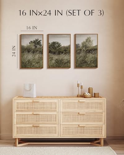 InSimSea Oversized Vintage Landscape Art, Grassland Picture - Image 5