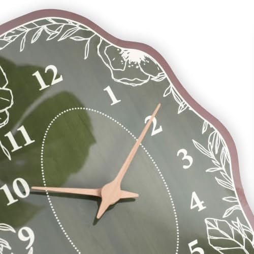 Mid Century Retro Irregular Shape Wall Clock, 19 x 13 Inch - Image 4