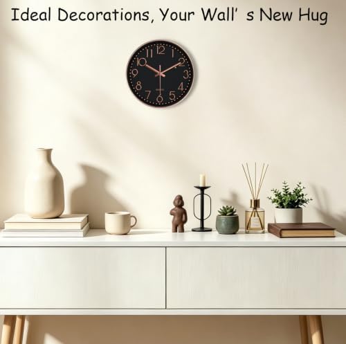 Modern Silent Wall Clock, 14 Inch Wall Clocks Battery Operated - Image 2