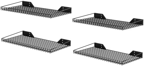 Wallmaster Garage Wall Shelves 23.6"x11.8" Wall Mount Metal Shelves 4 Pack by Wallmaster
