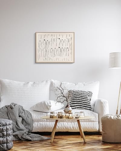 VIYYIEA Framed Modern Minimalist Sketch Wall Art - Image 3