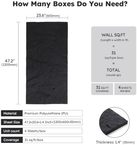 Diflart 3D Faux Stone PU Wall Panels - Image 3