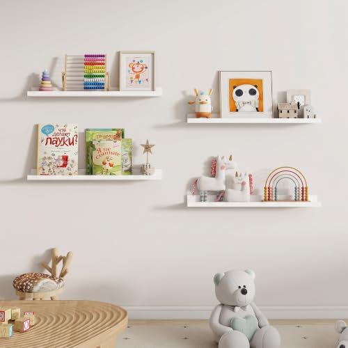 Dreamland Picture Ledge Shelf for Wall, Floating Shelves Set of 2, 30 inch Long - Image 5