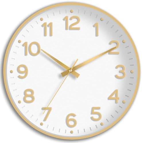 Roymnie 12 Inch Wall Clock Battery Operated Silent Non Ticking Analog by Unknown