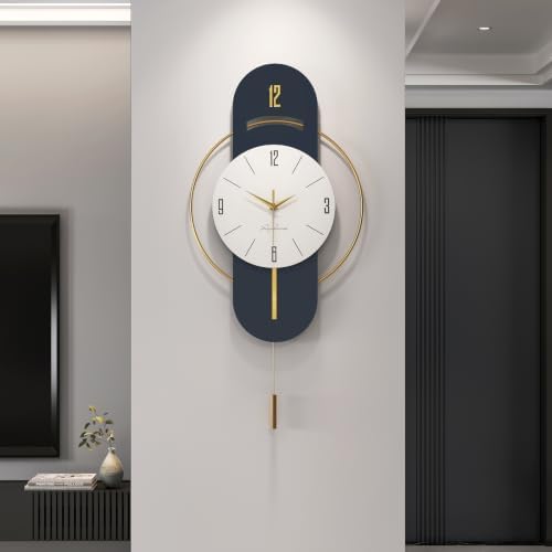 Cuspin Modern Wall Clock with Pendulum, Decorative Clocks - Image 2