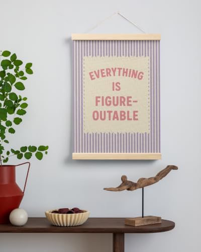 FGFK Everything Is Figureoutable Inspirational Wall Art Poster Hanger Frame - Image 3