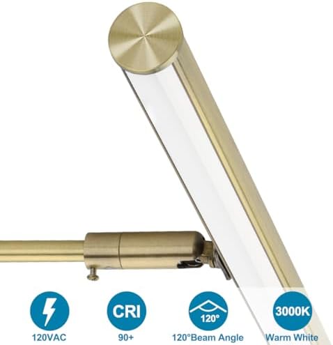 LED Picture Lights for Paintings Plug in, 14 Inch 4W Adjustable Art Light - Image 6