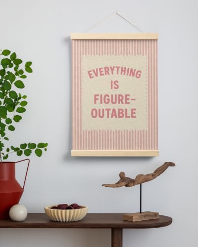 FGFK Everything Is Figureoutable Inspirational Wall Art Poster Hanger Frame - Image 3