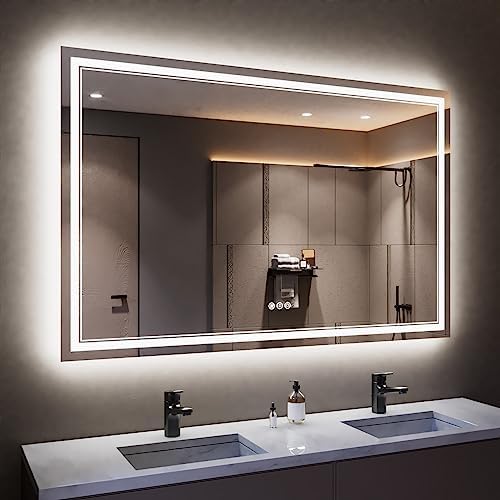 55x36 Inch LED Bathroom Mirror by ISTRIPMF