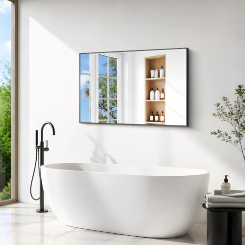 BONEWEI Bathroom Mirror, 32x48 inch Bathroom Mirrors - Image 4