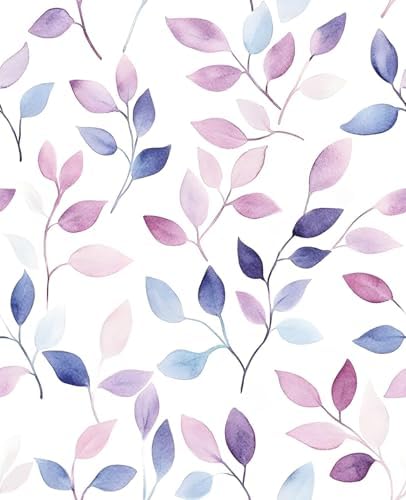 Dreamy Watercolor Botanical Peel and Stick Wallpaper 17.5" x 118" by VOLEAARWALLPAPER