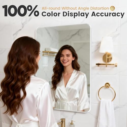 42" x 36" Whtie Bathroom Mirrors - Image 3
