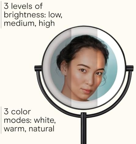Conair Lighted Makeup Mirror, Double-Sided LED Vanity Mirror - Image 4