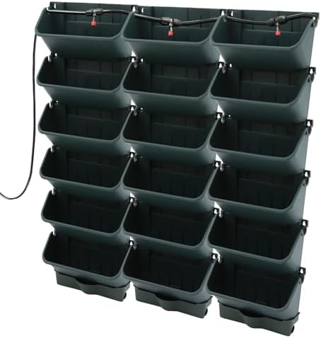 18 Pots Vertical Wall Planter, Self-Watering Garden System - Image 2