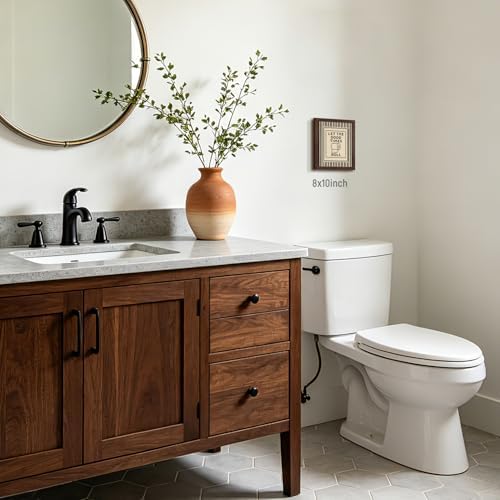 Cyebmo Funny Bathroom Wall Art, Let The Good Times Roll Toilet Paper Wall Decor - Image 2