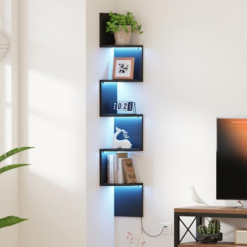 Qupui 49" Corner Wall Shelf by Qupui