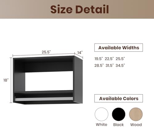 ROOMTEC 25.5" Tall Hanging Closet Unit, Modular Closet System - Image 2