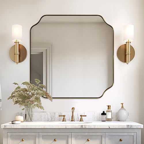 ANDY STAR Square Gold Vanity Mirrors, Antique Wall Mirror by ANDYSTAR