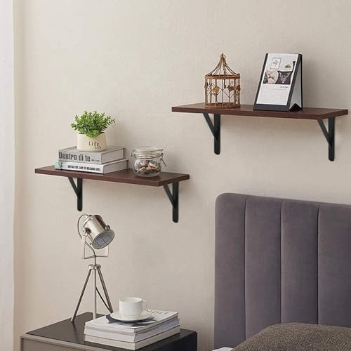 12 Pack L14 x H 10" Black Heavy Duty Shelf Brackets - Image 6