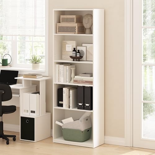 Furinno Gehry 5-Tier Bookshelf by Furinno-FitsYourSpaceFitsYourBudget