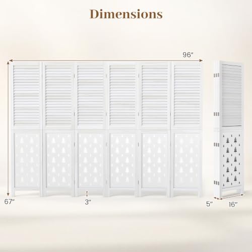 GIANTEX 6 Panel Folding Room Divider - Image 3